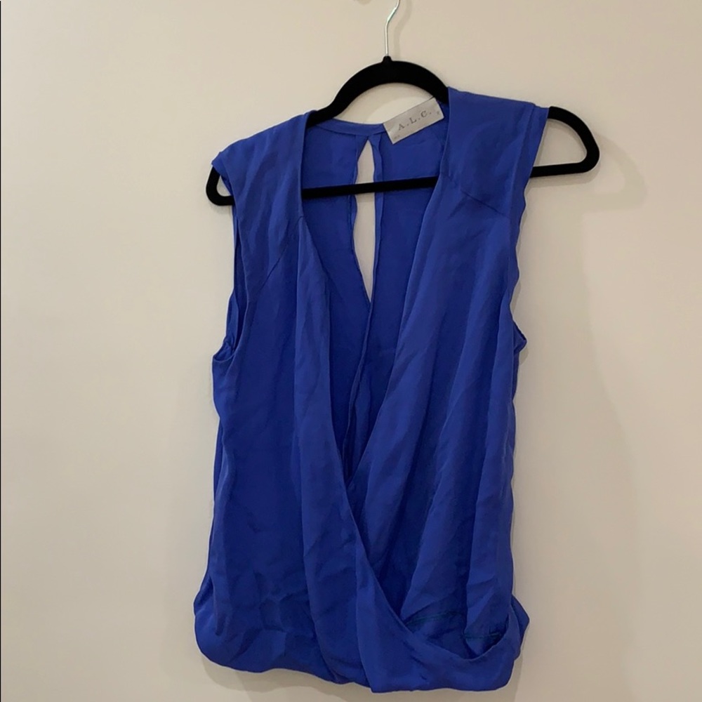 ALC 100% silk sleeveless top
